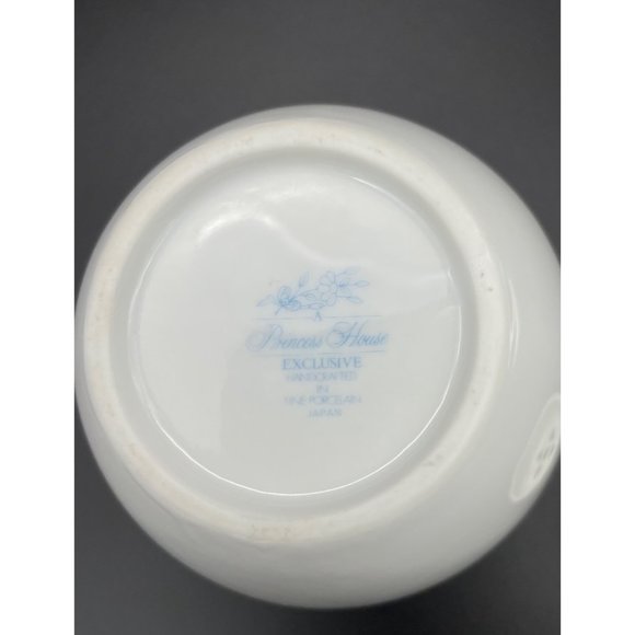 Potpourri Jar Ginger Princess House Exclusive Floral Pink Daisies Blue Bows Vint - Picture 7 of 9